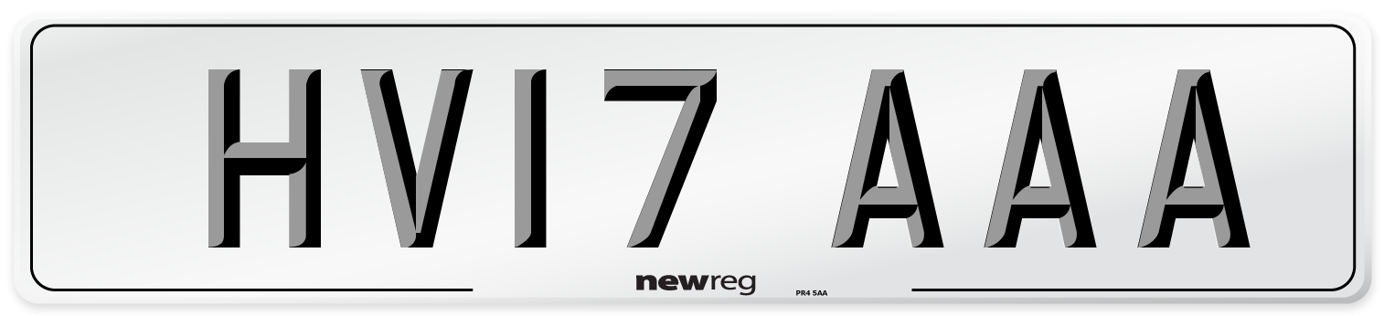 HV17 AAA Number Plate from New Reg
